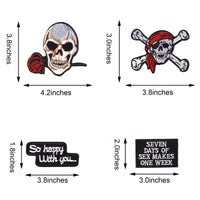 Embroidered Iron on Patches, Cute Sewing Appliques for Jackets, Hats, Backpacks, Jeans, DIY Accessories, Music 18pcs