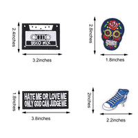 Cool Embroidered Iron on Patches, Cute Sewing Applique for Clothes Dress, Music Theme 27PCS
