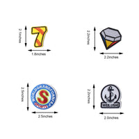 Embroidered Iron on Patches, Cute Sewing Applique for Clothes Dress, 43PCS