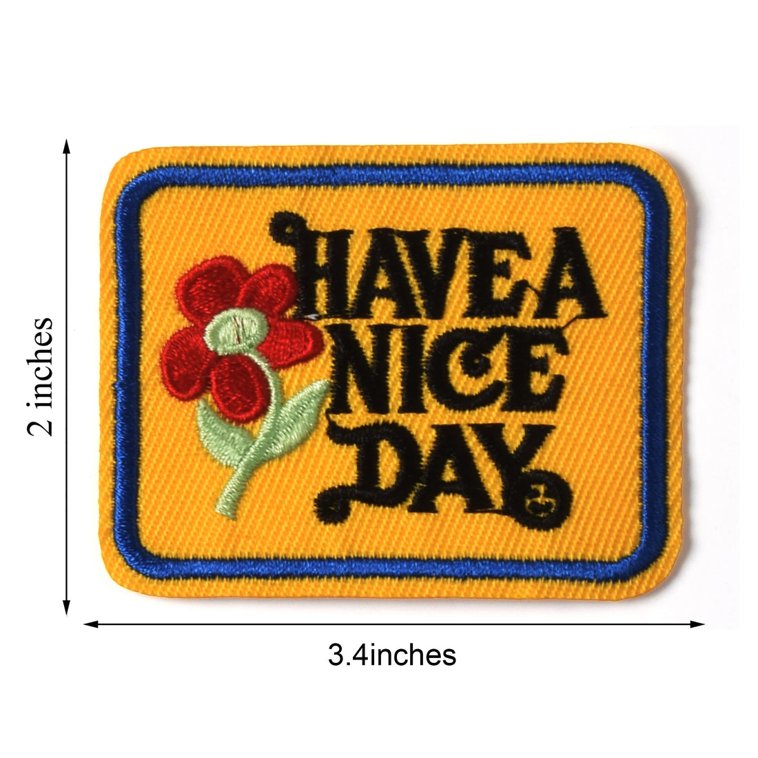 J.CARP Have a Nice Day Patches, Size 2.4 by 2.0 Inch, 10PCS