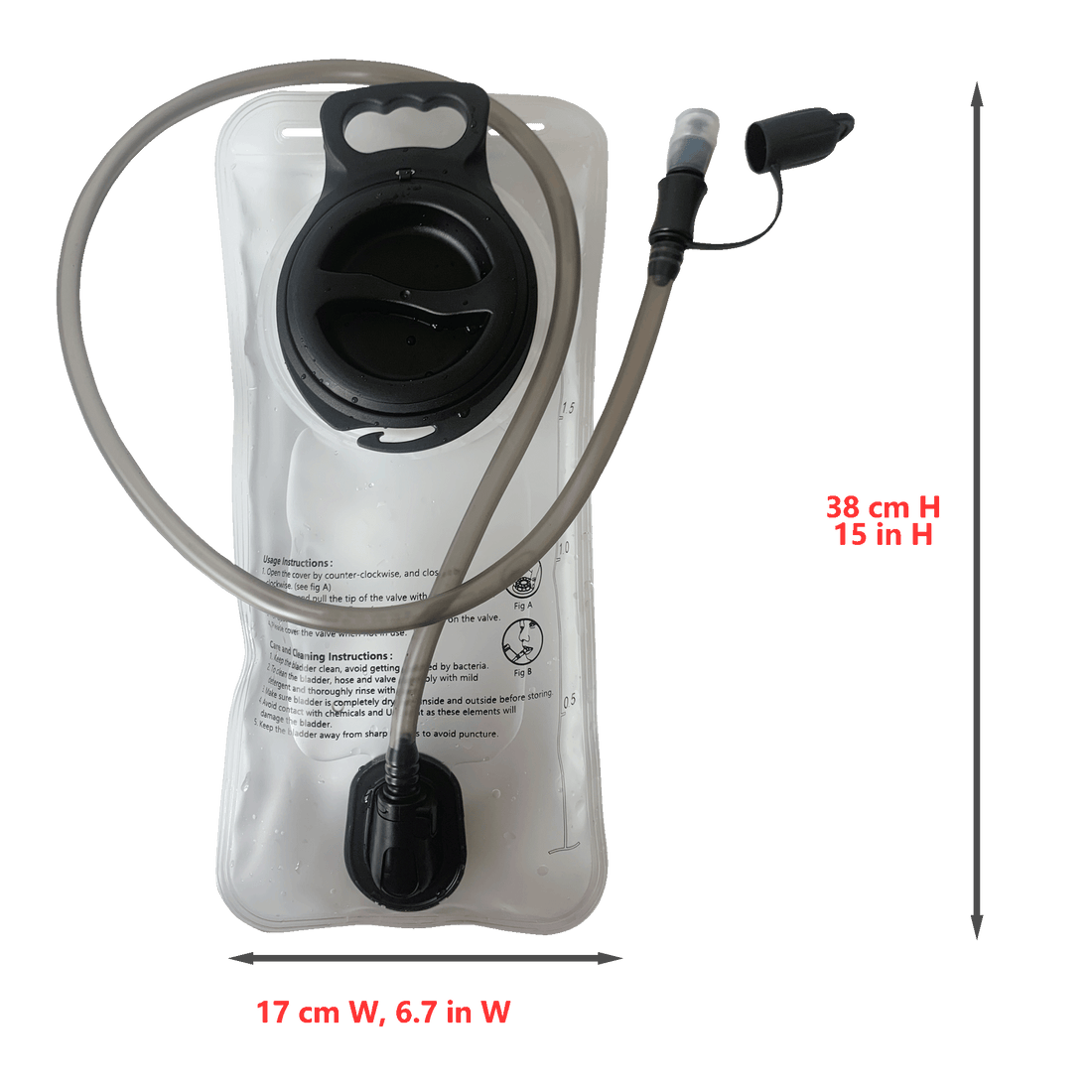 White EVA Water Bladder Hydration Backpack 2L Large Capacity Water Bags Reservoir For Running Cycling Hydration Water Storage Bag