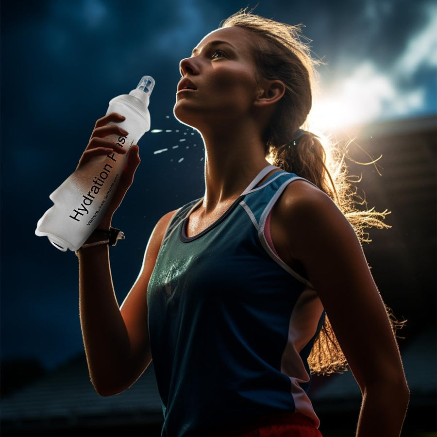 500ml 250ml 150ml See Through White Recycable, food-graded, safety collapsible soft flask hydration bottle FDA approved leakproof flask for camping, running, hiking etc