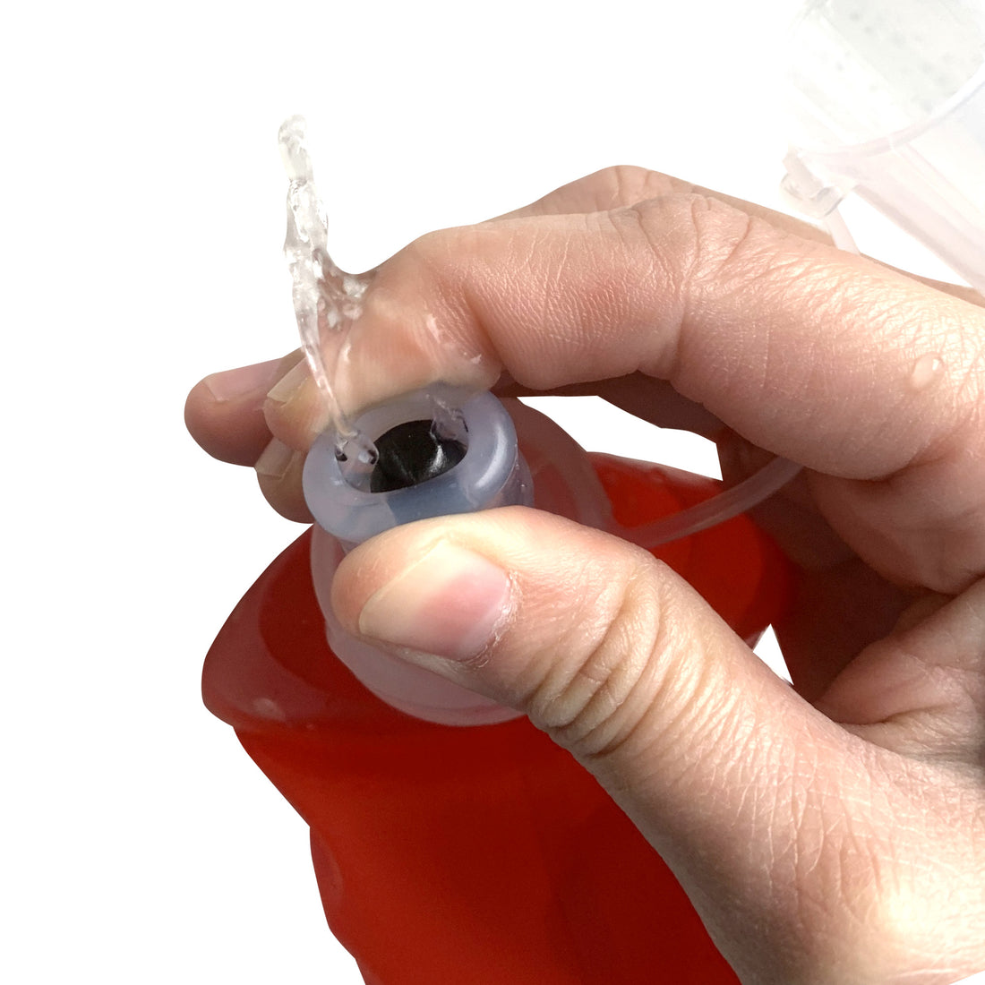 500ML Red Soft TPU Flask Running Water Bottle Water Flask Hydration Flasks for Hiking Camping Running Travelling
