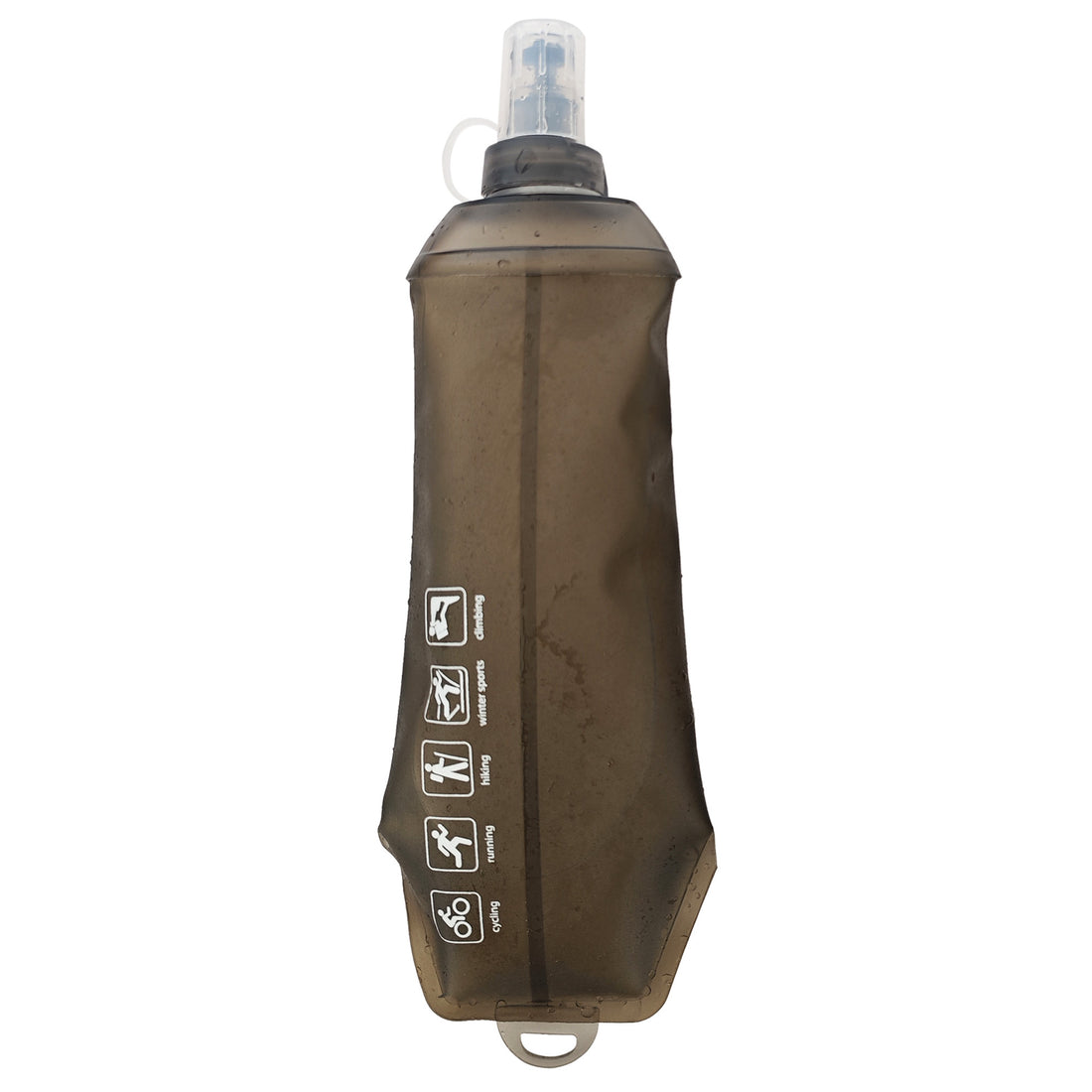150ml 250ml 500ml Gray Recycable, food-graded, safety collapsible soft flask Collapsible Water Bottle Foldable Water Bottle Soft Flask 500ml for Running, Cycling, Camping, Hiking