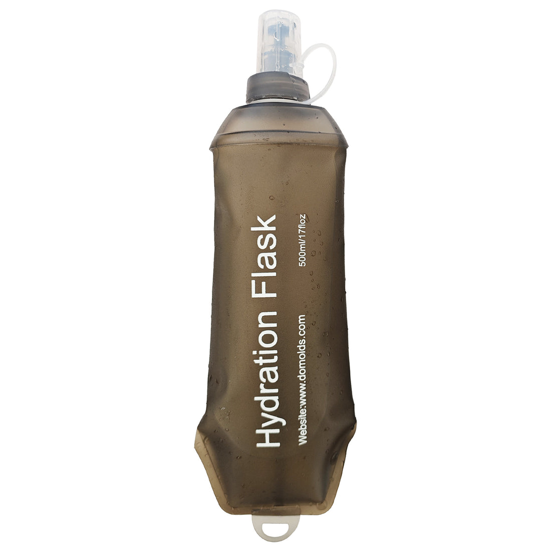 150ml 250ml 500ml Gray Recycable, food-graded, safety collapsible soft flask Collapsible Water Bottle Foldable Water Bottle Soft Flask 500ml for Running, Cycling, Camping, Hiking