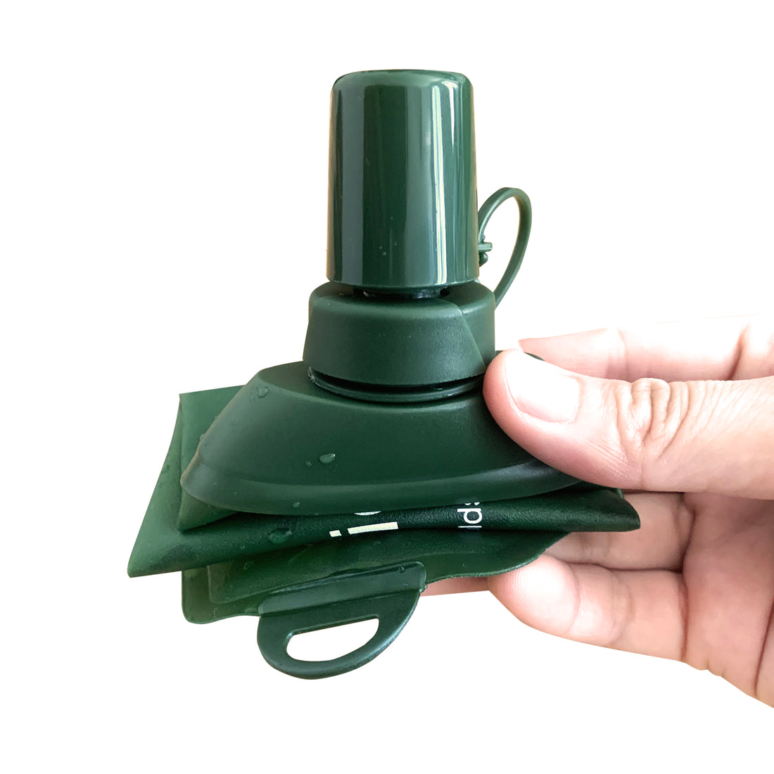 500ml Army Green Recycable, food-graded, safety collapsible soft flask hydration bottle FDA approved leakproof flask for camping, running, hiking etc