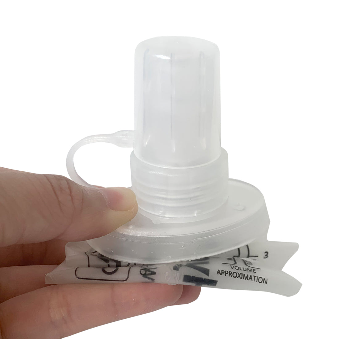 J. Carp 500ml White Recycable, food-graded, safety collapsible soft flask hydration bottle FDA approved leakproof flask for camping, running, hiking etc