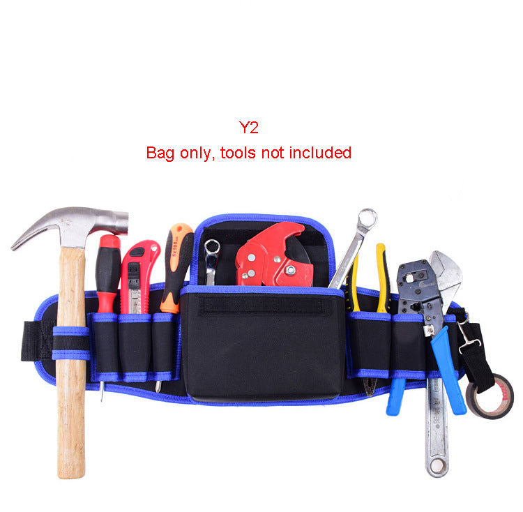 Heavy Duty Construction Tool Belt, Waist Tool Bag, Work Apron, Tool Pouch, with Poly Web Belt Quick Release Buckle