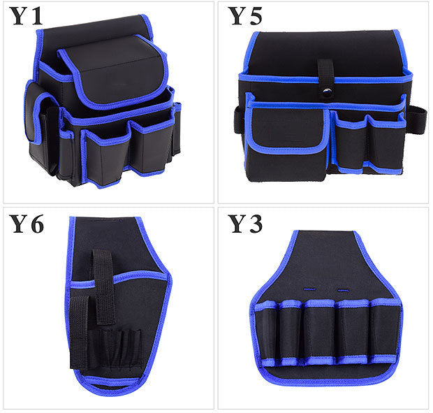 Multiple Various Tool Bag, Electrician Tool Bag, Open Top Tool Bags, Many Pockets Can Hold Many Tools, More Convenient to Carry Tools (Tools not included, Bag only)