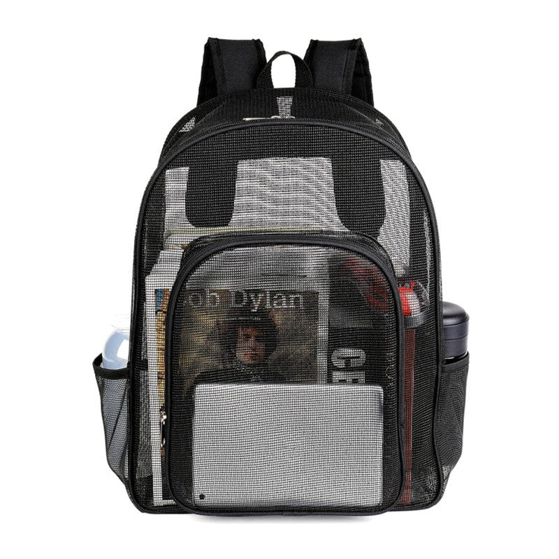 Net Bag See Through Bag Clear Bag Stadium Approved, Transparent See Through Clear Backpack, School Bag for Work, Sports Games