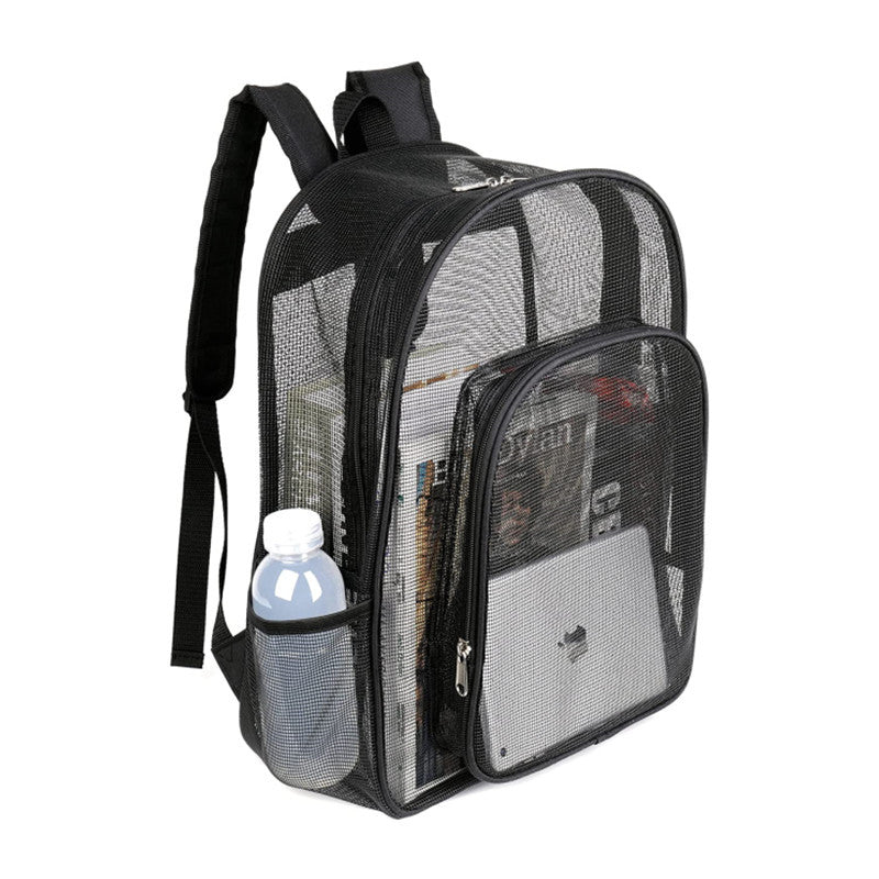 Net Bag See Through Bag Clear Bag Stadium Approved, Transparent See Through Clear Backpack, School Bag for Work, Sports Games