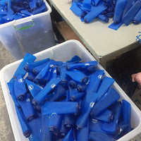 Hot selling BPA free TPU hydration flask running bottle 400ml Blue