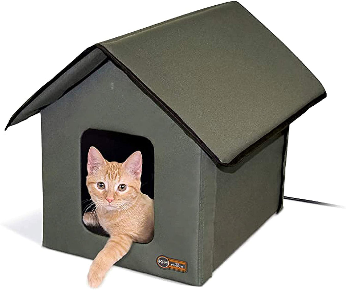 Outdoor Heated Kitty House Cat Shelter