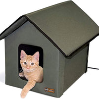 Outdoor Heated Kitty House Cat Shelter