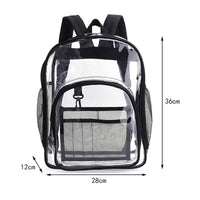 Popular Fashionable Bookbag, School Bag, Travel Bag, PVC Bag See Through Bag Clear Bag Stadium Approved, Transparent See Through Clear Backpack, School Bag for Work, Sports Games