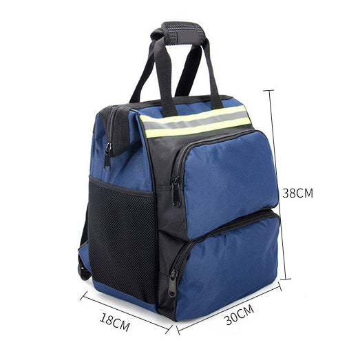 Tool Backpack 600D Oxford Fabric Durable Worksite Bags Multiple Pockets Heavy Duty Tool Organizer