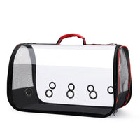 Custom Logo PVC Transparent Cat Carrier, Dog Carrier, Pet Carrier, Portable Hand Bag Carrier for Cat and Dog