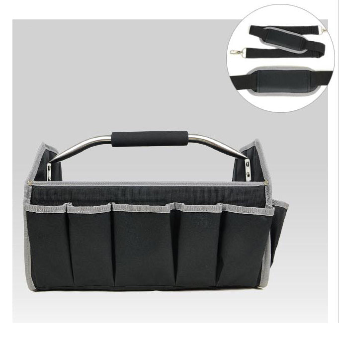 16.5in 19in Tool Bag, Electrician Tool Bag, Open Top Tool Bags, Many Pockets Can Hold Many Tools, More Convenient to Carry Tools (Tools not included, Bag only)