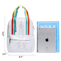 Popular Fashionable Bookbag, School Bag, Travel Bag, PVC Bag See Through Bag Clear Bag Stadium Approved, Transparent See Through Clear Backpack, School Bag for Work, Sports Games, Events
