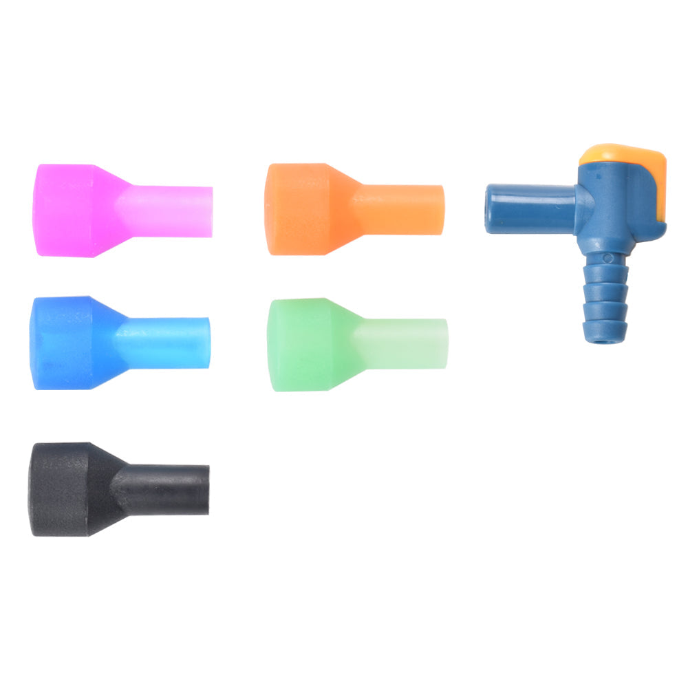 Bite Valve with 5 Color Mouthpieces, pack of 6