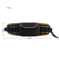 Black and Gold Multiple Various Tool Bag, Electrician Tool Bag, Open Top Tool Bags, Many Pockets Can Hold Many Tools, More Convenient to Carry Tools (Tools not included, Bag only)