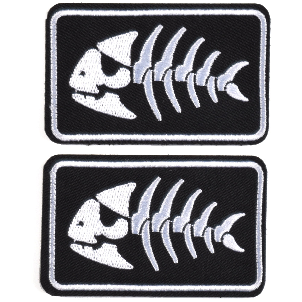 Jolly Pirate Fish Embroidered Patch