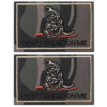 2 Pieces Don't Tread on Me Tactical Patch Military Morale Patch CP Camouflage