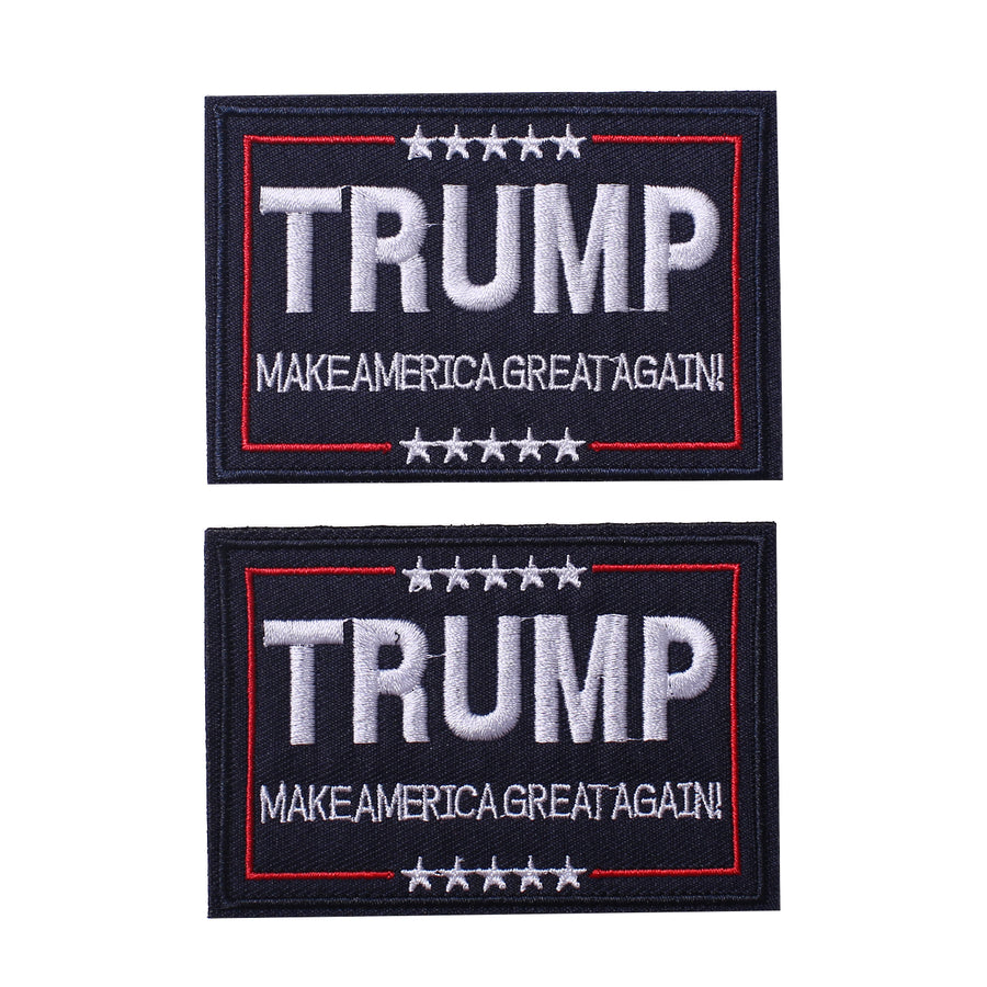Trump Tactical Morale Patch Make American Great Again, Hook and Loop Patch 2 PCS
