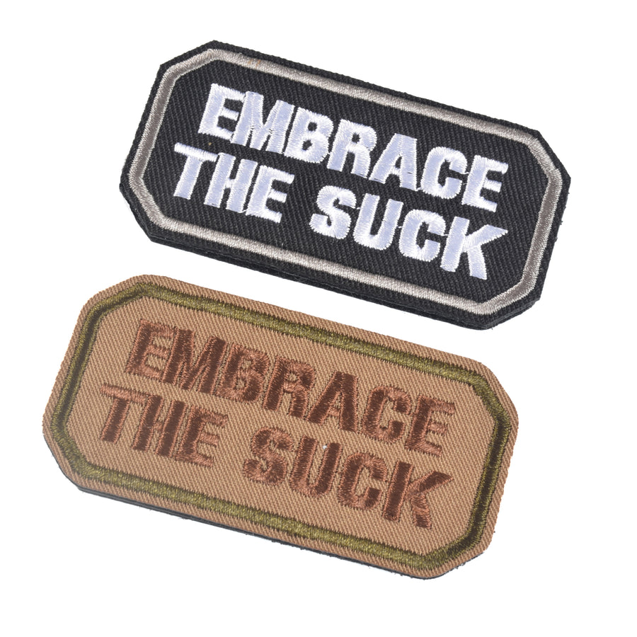 2 Pieces EMBRACE THE SK Funny Patches, Tactical Clothing Accessory Backpack Armband Embroidery Decorative Patch