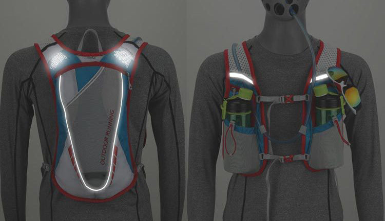 Durable hydration vest for running, marathon, events