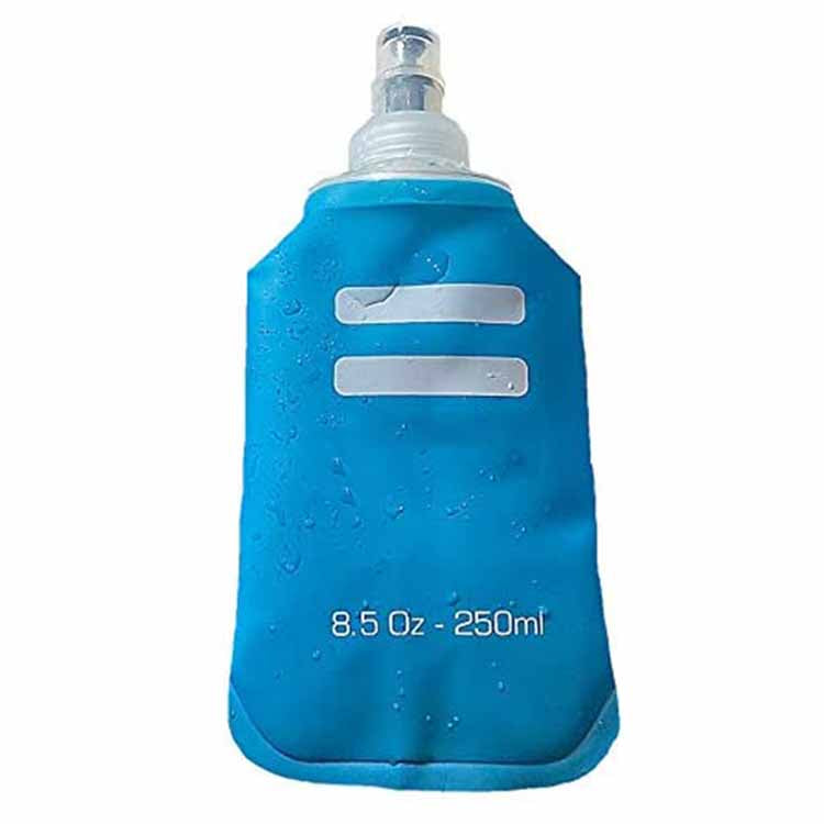 Lightweight BPA free recycled TPU collapsible soft bottle 250ml