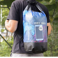 See Through 10L, 20L, 30L Waterproof Dry Bag, PVC Floating Storage Bag Dry Sack