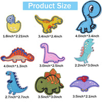 Set of 26 pcs Dinosaur Embroidered Iron on Patch for Clothes, Iron-on Patches / Sew-on Appliques Patches for Clothing, Jackets, Backpacks, Caps, Jeans