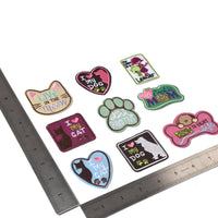 Embroidered Iron on Patches, Cute Sewing Applique for Clothes Dress, Style Cute Pets