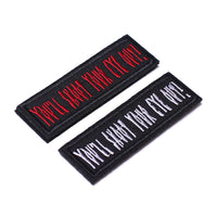 2 Pieces you'll shoot your eye out Tactical Patch
