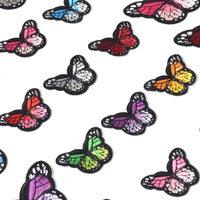 Butterfly Iron on Patches, Embroidered Sew Applique Repair Patch, 24PCS