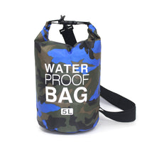 Camouflage 2L, 5L,10L, 15L, 20L, 30L Waterproof Dry Bag, Floating Storage Bag Dry Sack