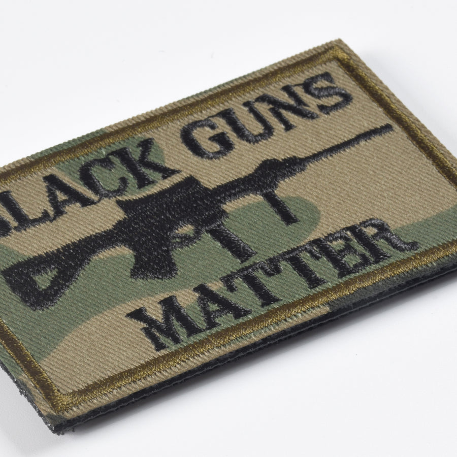 Black Guns Matter - 2x3 Decorative Morale Patch (Multicam with Spice), Green