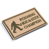 REIGNING HIDE & SEEK CHAMPION Patch, Coyote