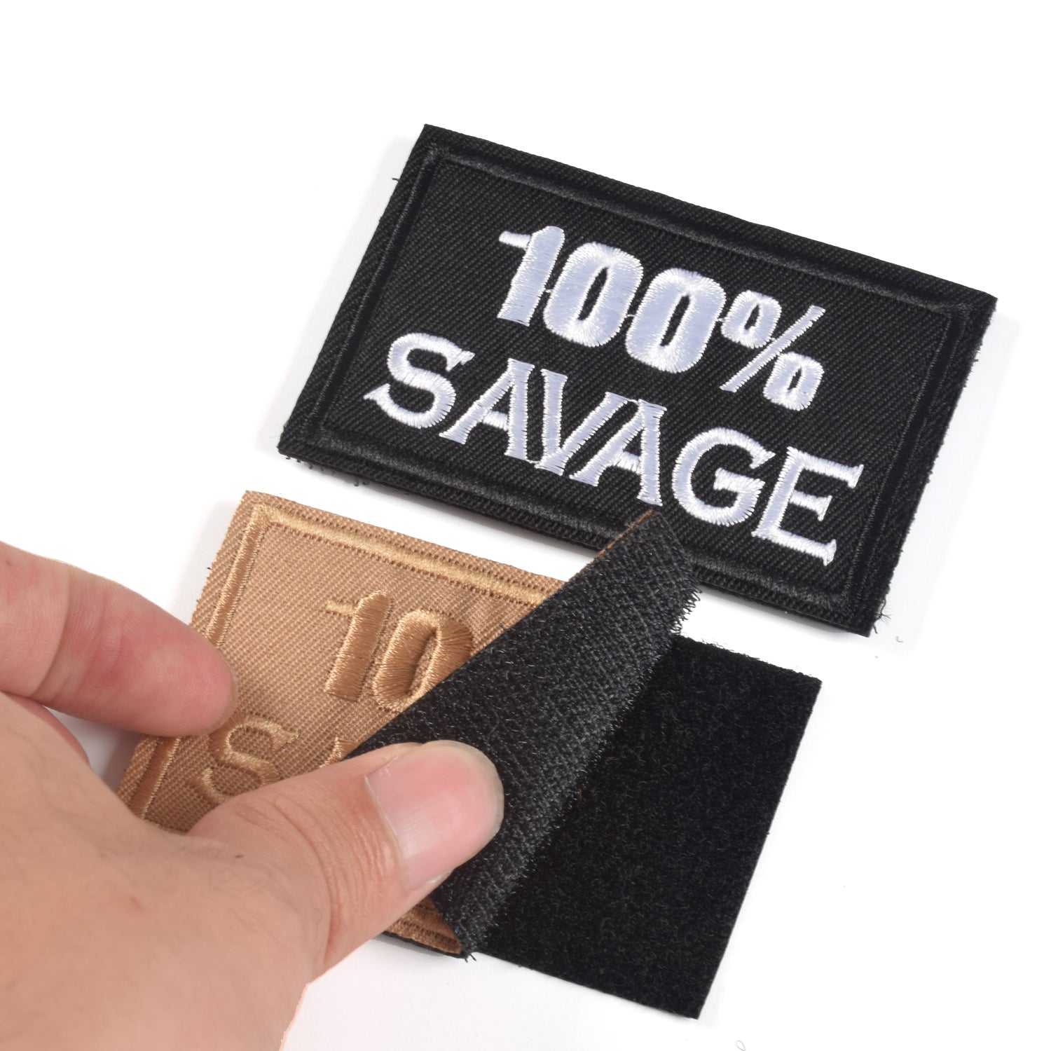 2 Pieces 100% SAVAGE Military Tactical Patches, Backpack Armband Embro ...