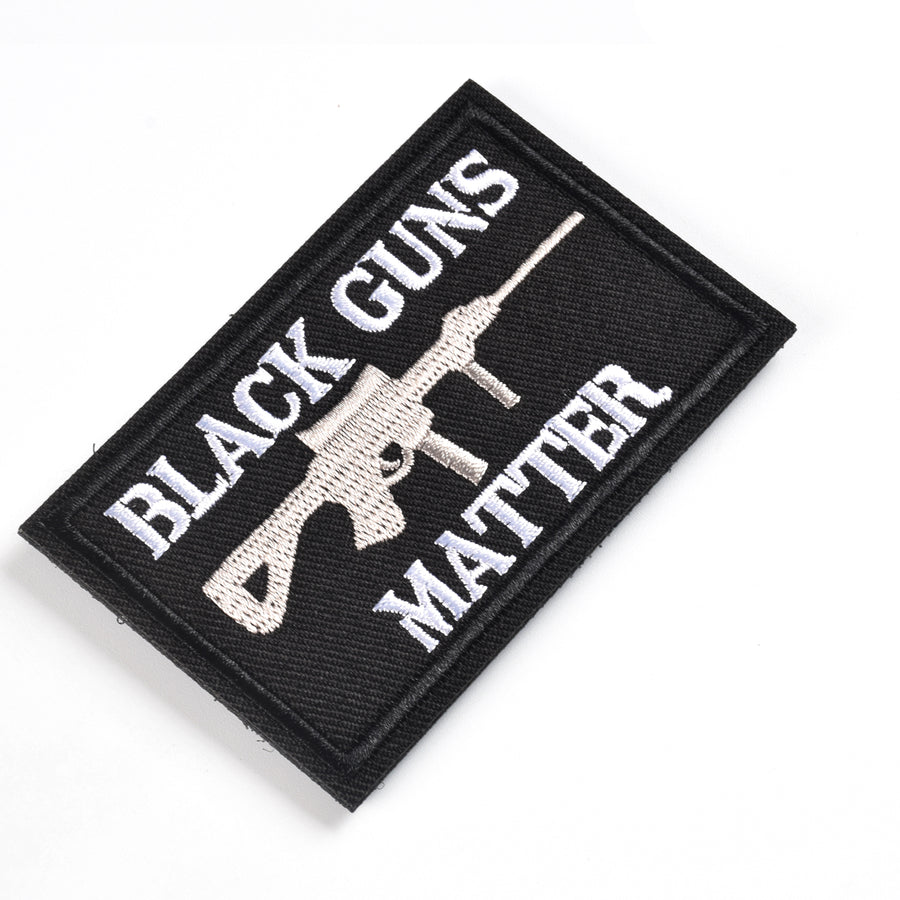 Black Guns Matter - 2x3 Decorative Morale Patch (Multicam with Spice), Black