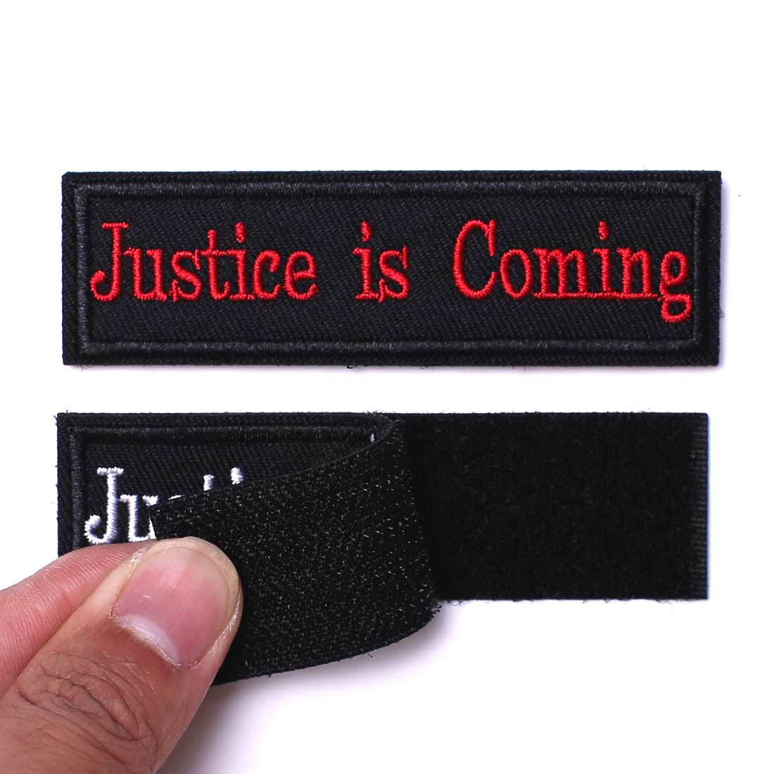 2 Pieces Justice is coming Tactical Patch