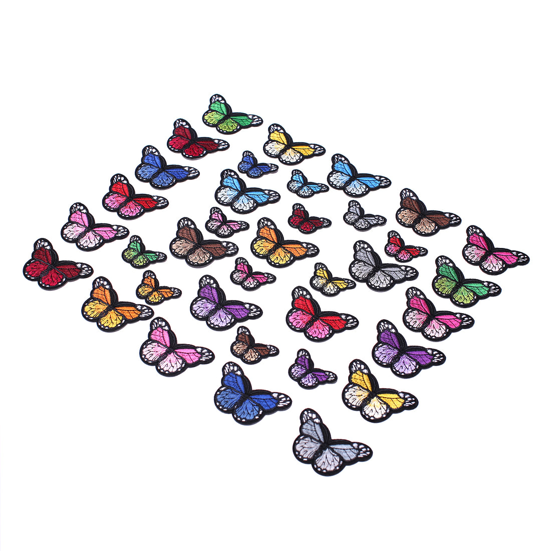 Butterfly Iron on Patches, Embroidered Sew Applique Repair Patch, 36PCS