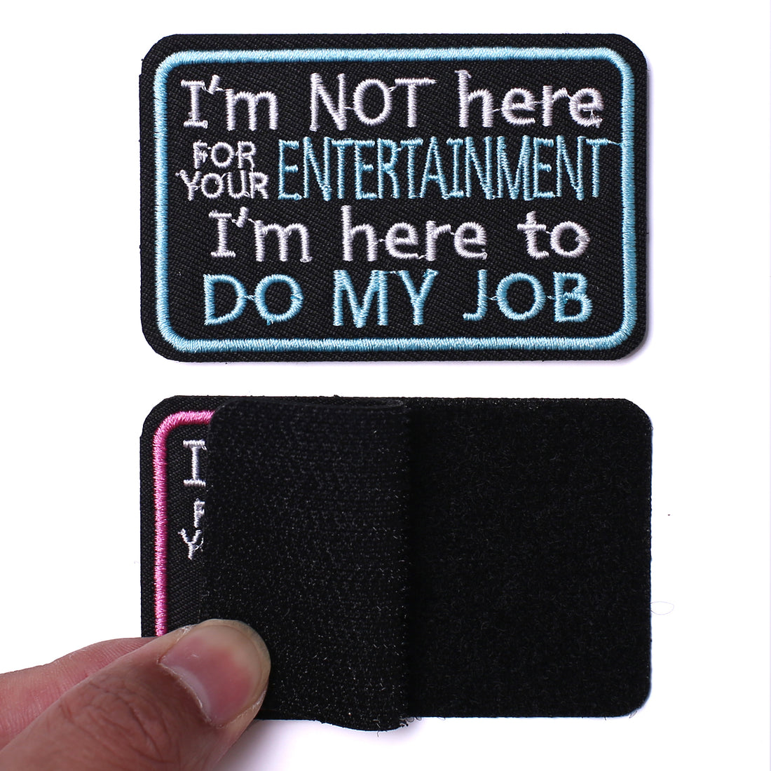 2Pcs Service Dog Patches, Do My Job Not for Your Entertainment, Vests/Harnesses Emblem Embroidered Fastener Hook & Loop Patch