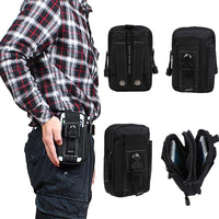 Tactical Molle Pouch Compact EDC Utility Gadget Waist Bag Pack with Cell Phone Holster for iPhone 6 Plus