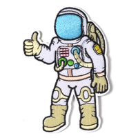 3 Pcs Iron-on Applique Embroidered Patch (HAVE A NICE DAY, Astronaut - A journey to space and Love Earth)