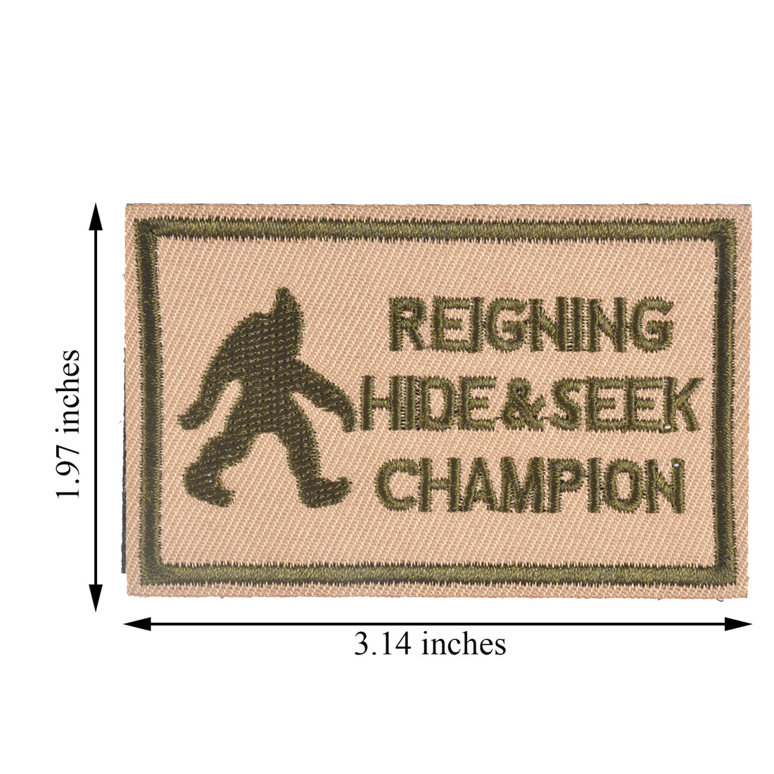 REIGNING HIDE & SEEK CHAMPION Patch, Coyote