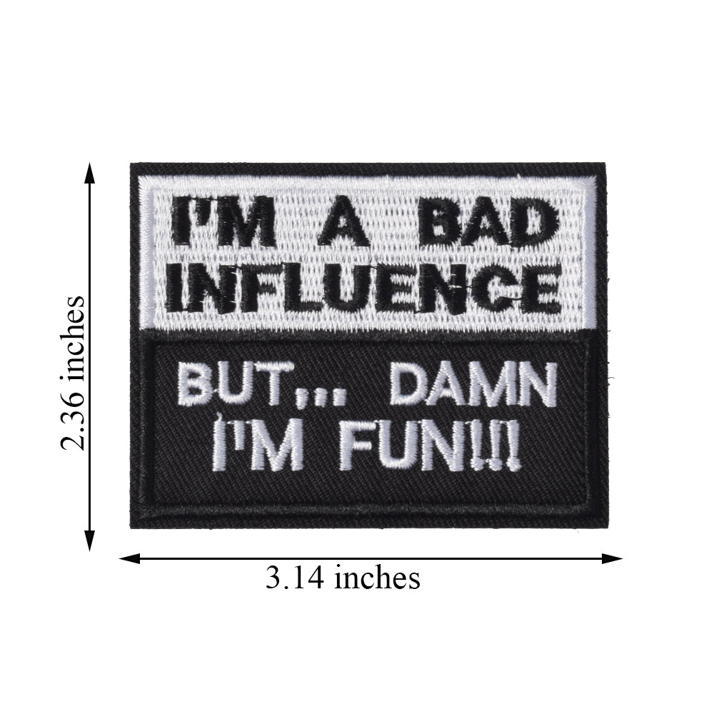 My Mom Thinks I'm Special & I'm A Bad Influence Tactical Military Morale Patch for Tactical Gear