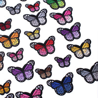Butterfly Iron on Patches, Embroidered Sew Applique Repair Patch, 36PCS