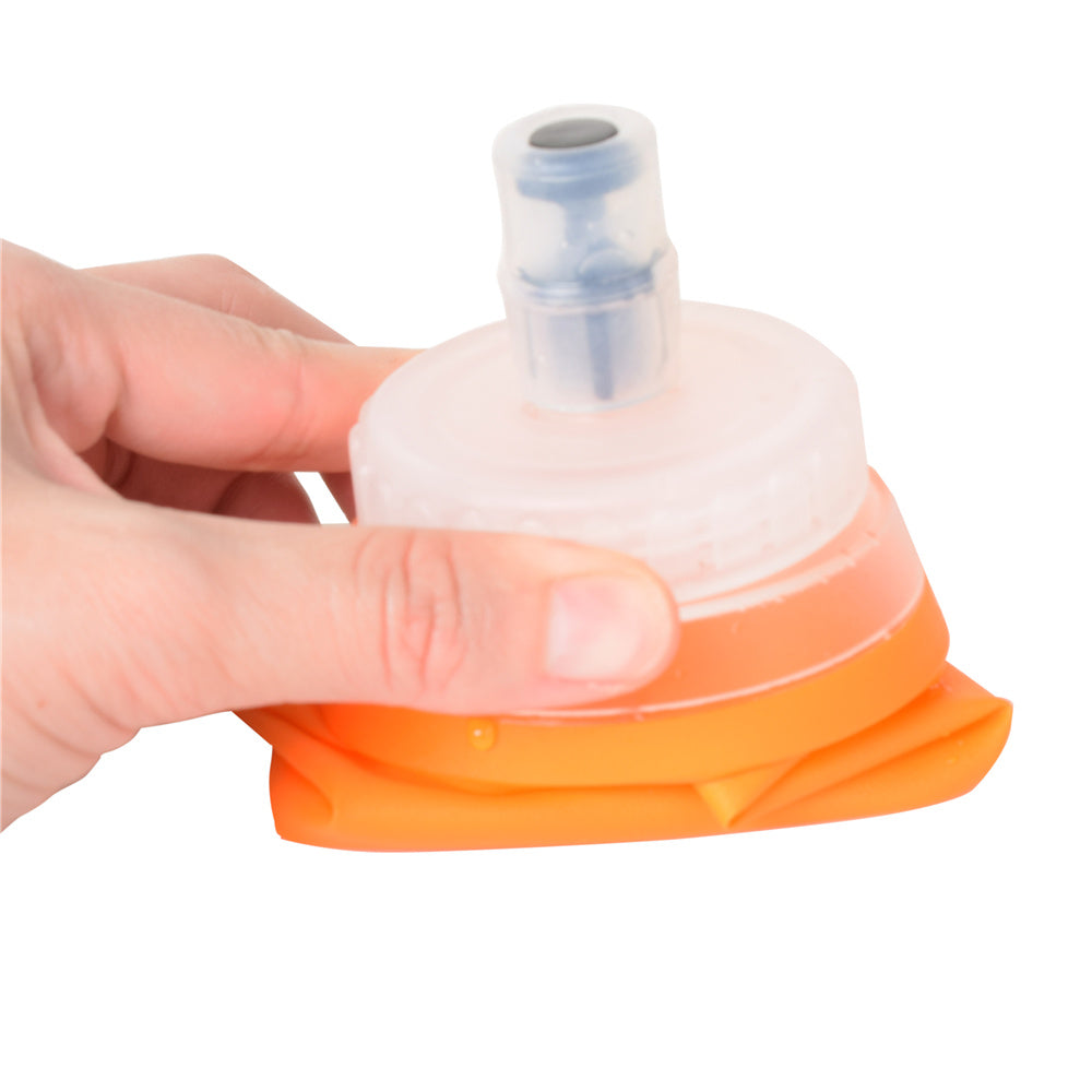 300ml, 500ml, 600ml square bottom large filling cap leakproof hydration bottle soft flask food-graded BPA-free